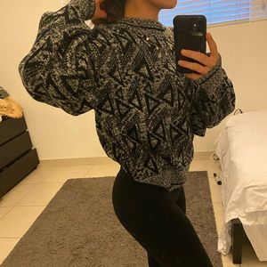 Vintage grey and black 80’s/90’s style sweater